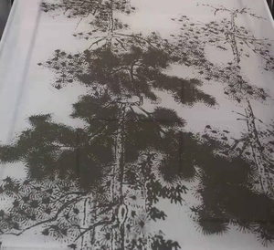 艺术山水画玻璃
