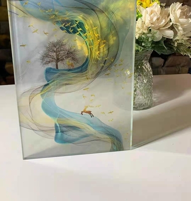 艺术山水画玻璃