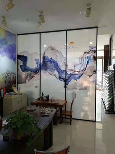 艺术山水画玻璃