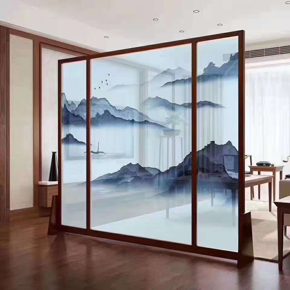 艺术山水画玻璃