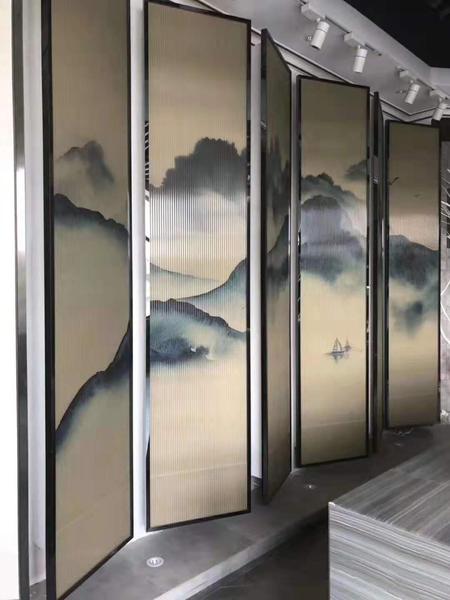 艺术山水画玻璃