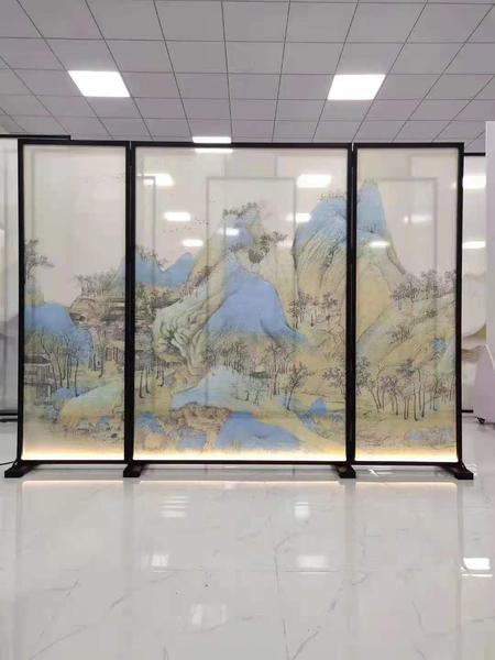艺术山水画玻璃